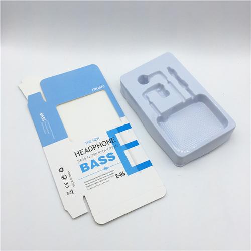 新款中性耳機(jī)包裝盒 入耳式耳機(jī)包裝盒 吸塑耳塞紙盒 現(xiàn)貨批發(fā)示例圖